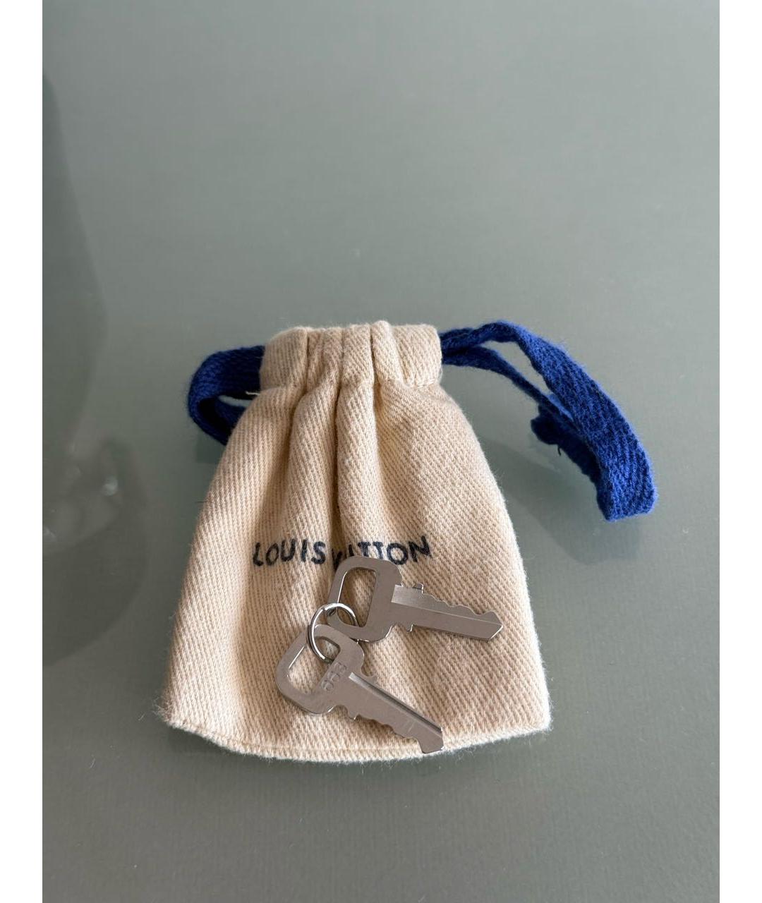 LOUIS VUITTON Антрацитовая кожаная дорожная/спортивная сумка, фото 5