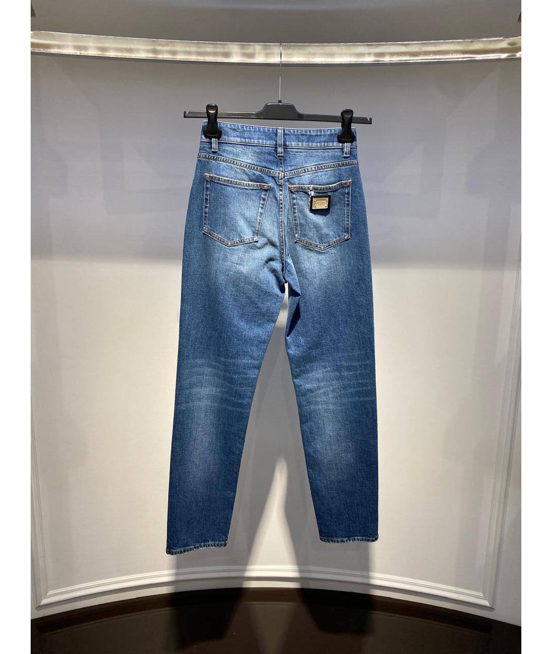 DOLCE&GABBANA Синие прямые джинсы, фото 2