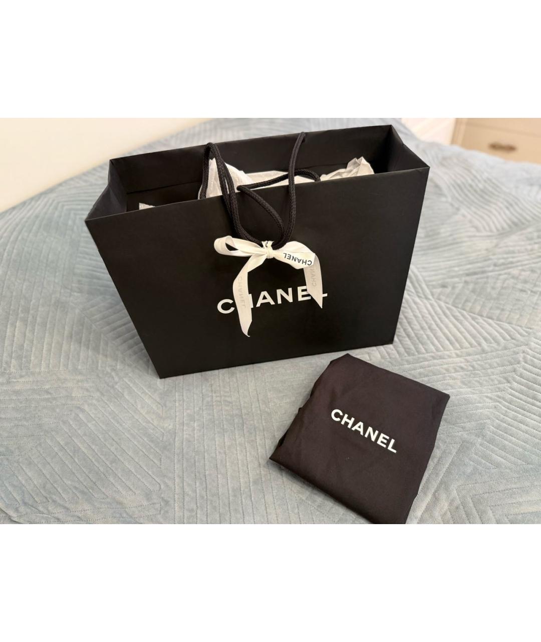 CHANEL Бордовая кожаная сумка тоут, фото 6