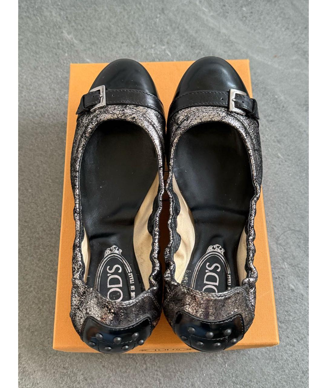 TOD'S Мульти кожаные балетки, фото 3