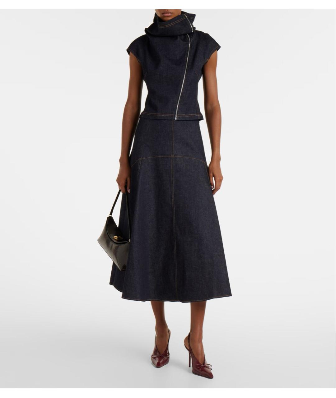 JACQUEMUS Коричневая кожаная сумка с короткими ручками, фото 6