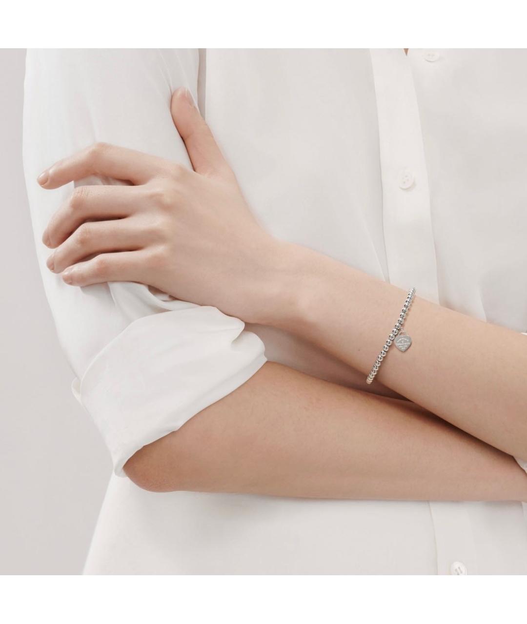 TIFFANY&CO Розовый серебряный браслет, фото 6
