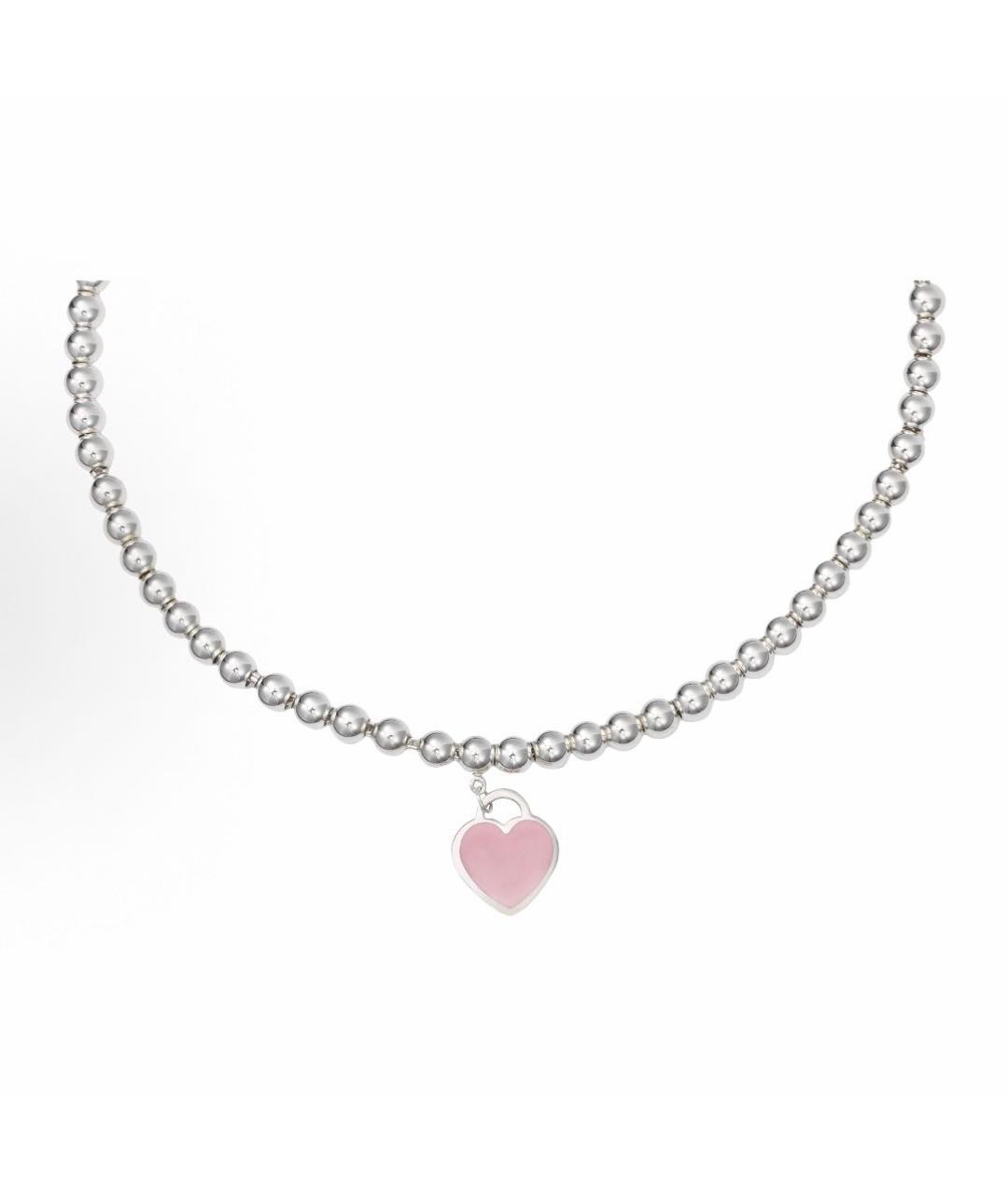 TIFFANY&CO Розовый серебряный браслет, фото 2