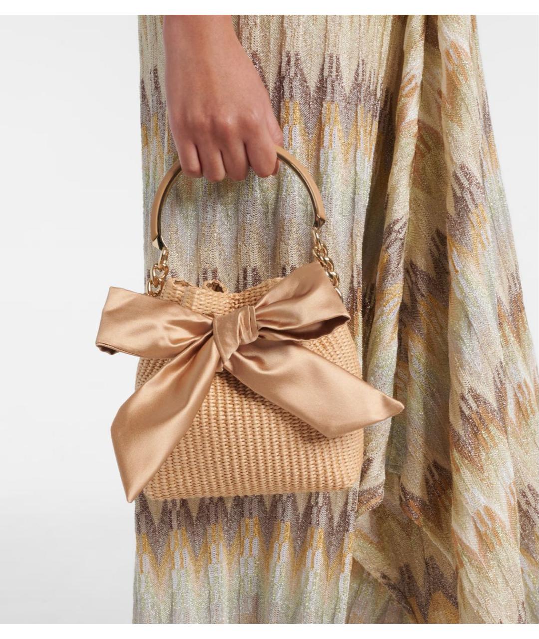 JIMMY CHOO Бежевая сумка с короткими ручками, фото 6