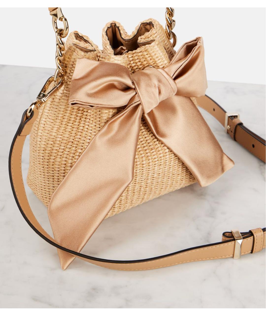 JIMMY CHOO Бежевая сумка с короткими ручками, фото 2