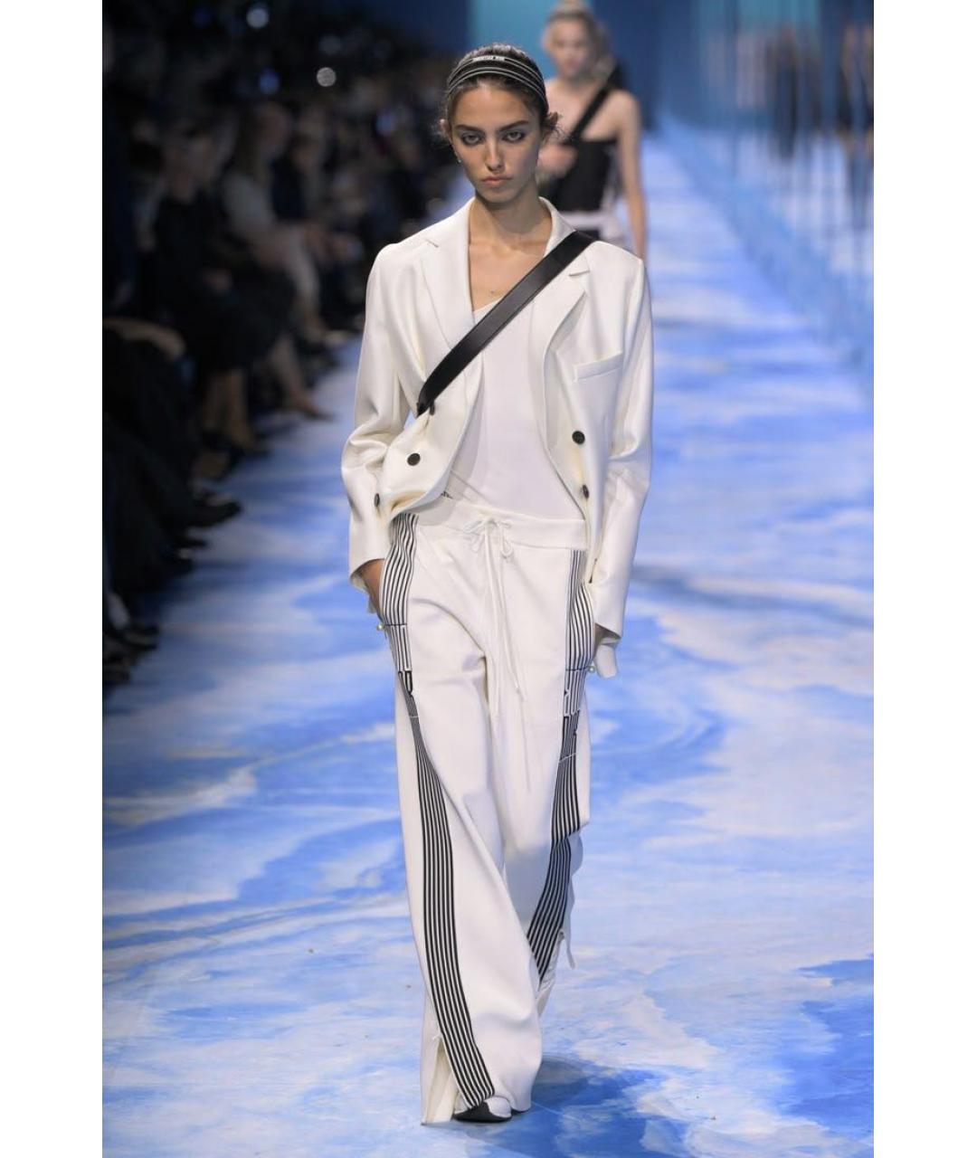 CHRISTIAN DIOR Белые брюки широкие, фото 2