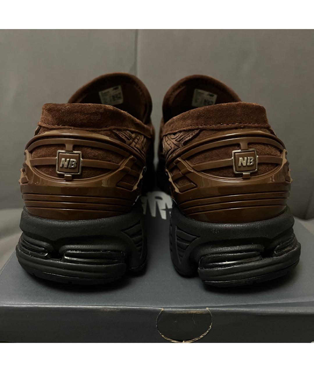 NEW BALANCE Коричневые замшевые низкие кроссовки / кеды, фото 7