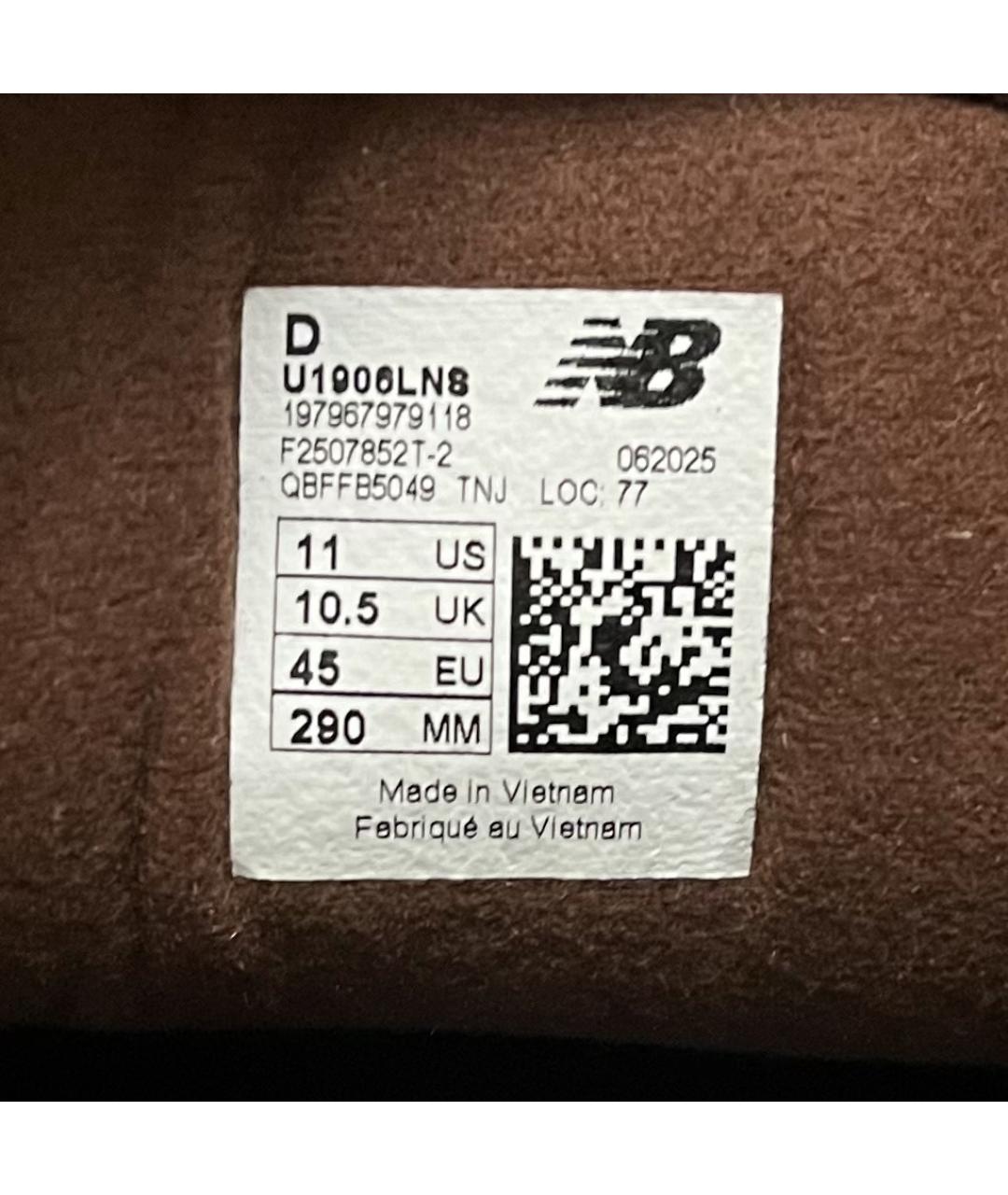 NEW BALANCE Коричневые замшевые низкие кроссовки / кеды, фото 9