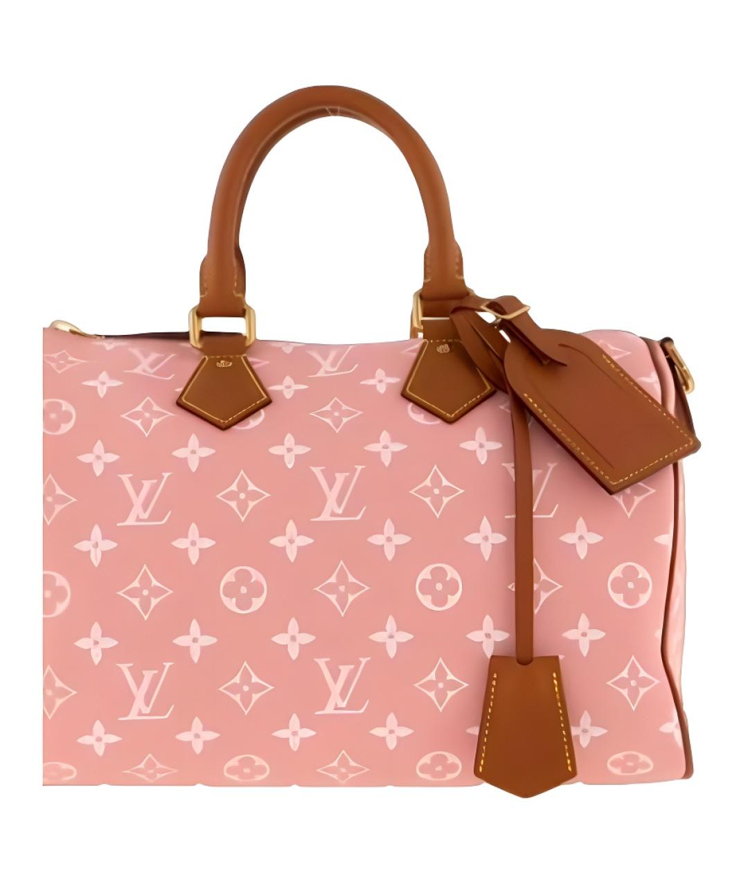 LOUIS VUITTON Розовая сумка тоут, фото 2