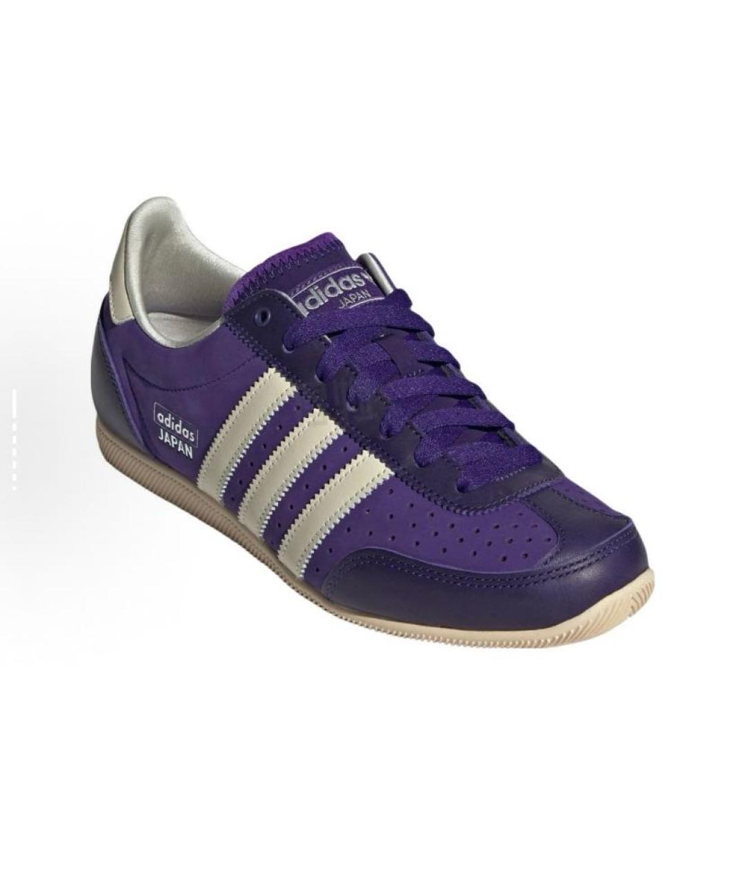 ADIDAS Фиолетовые замшевые низкие кроссовки / кеды, фото 4