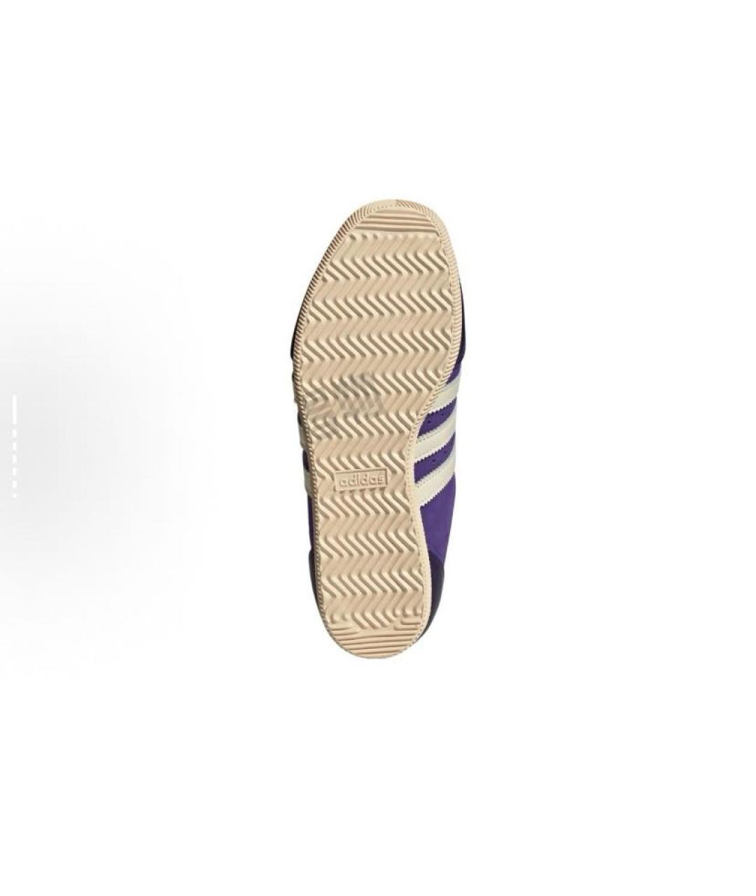 ADIDAS Фиолетовые замшевые низкие кроссовки / кеды, фото 3