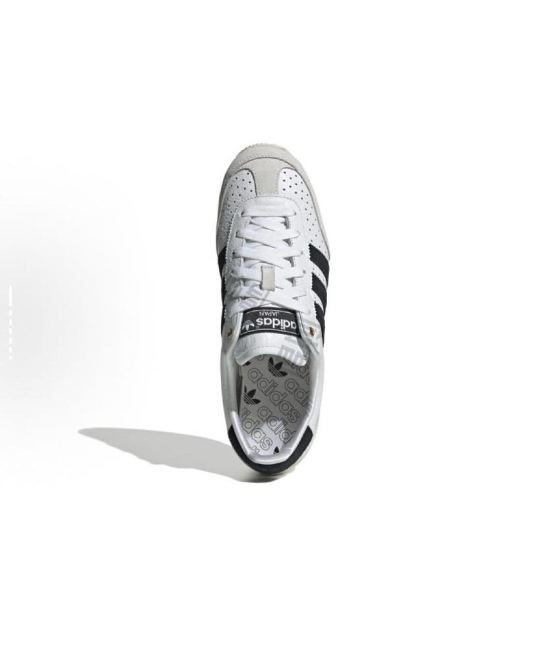 ADIDAS Белые кожаные низкие кроссовки / кеды, фото 3