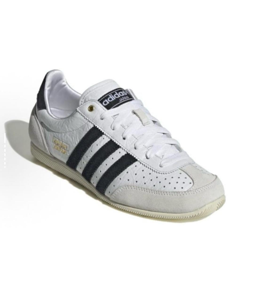 ADIDAS Белые кожаные низкие кроссовки / кеды, фото 5