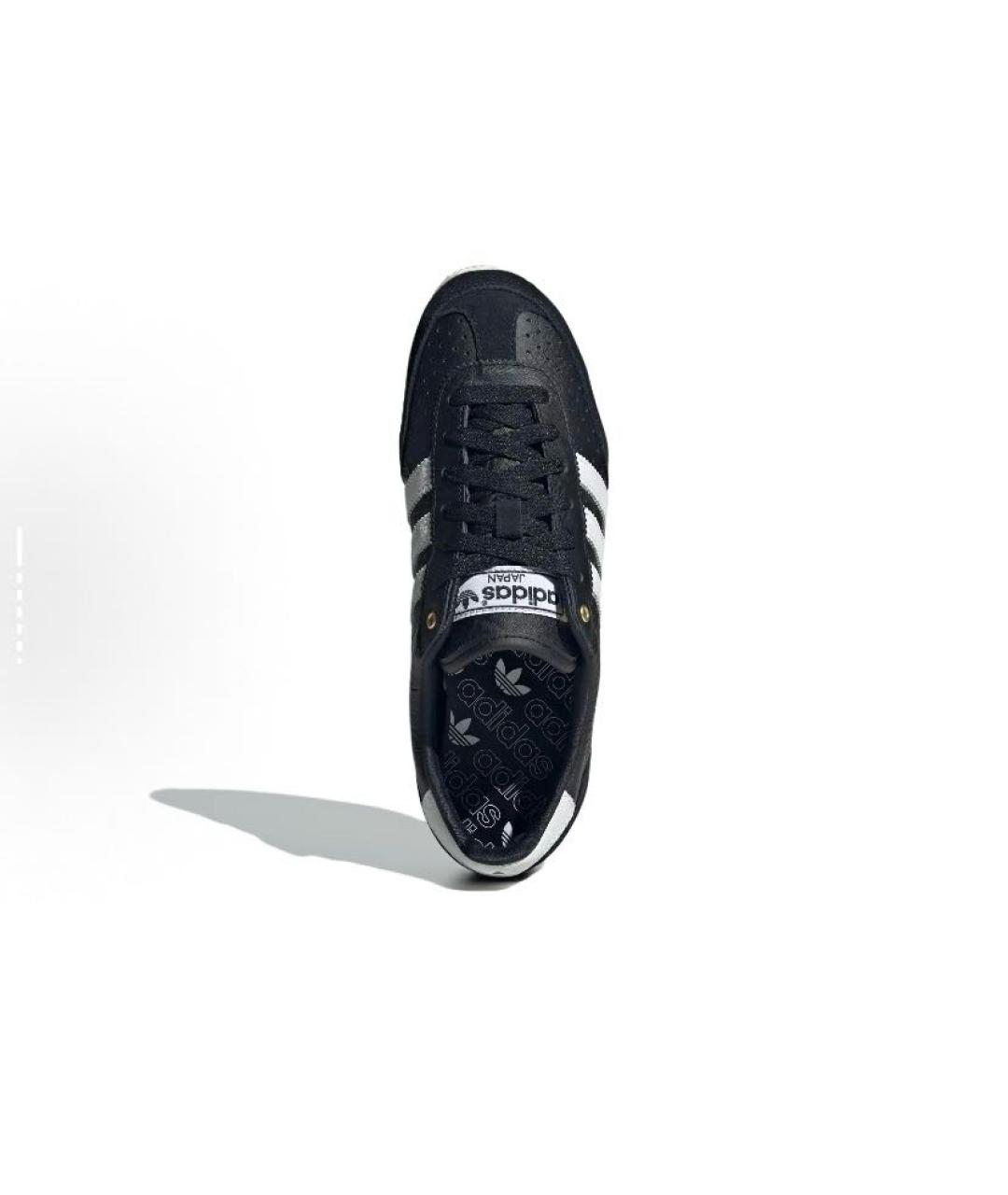 ADIDAS Черные кожаные низкие кроссовки / кеды, фото 4