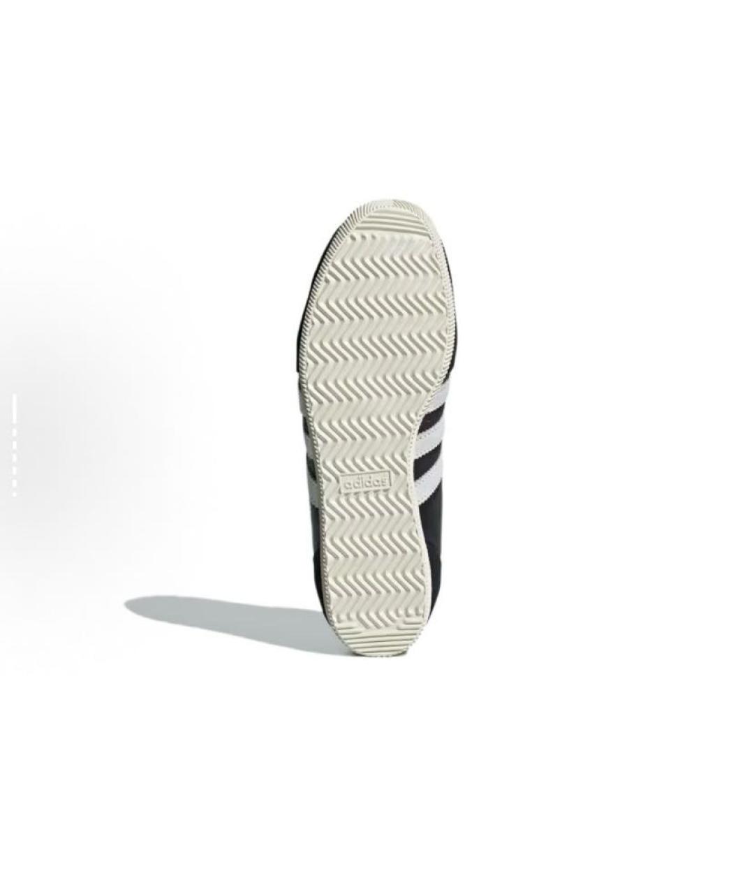 ADIDAS Черные кожаные низкие кроссовки / кеды, фото 5