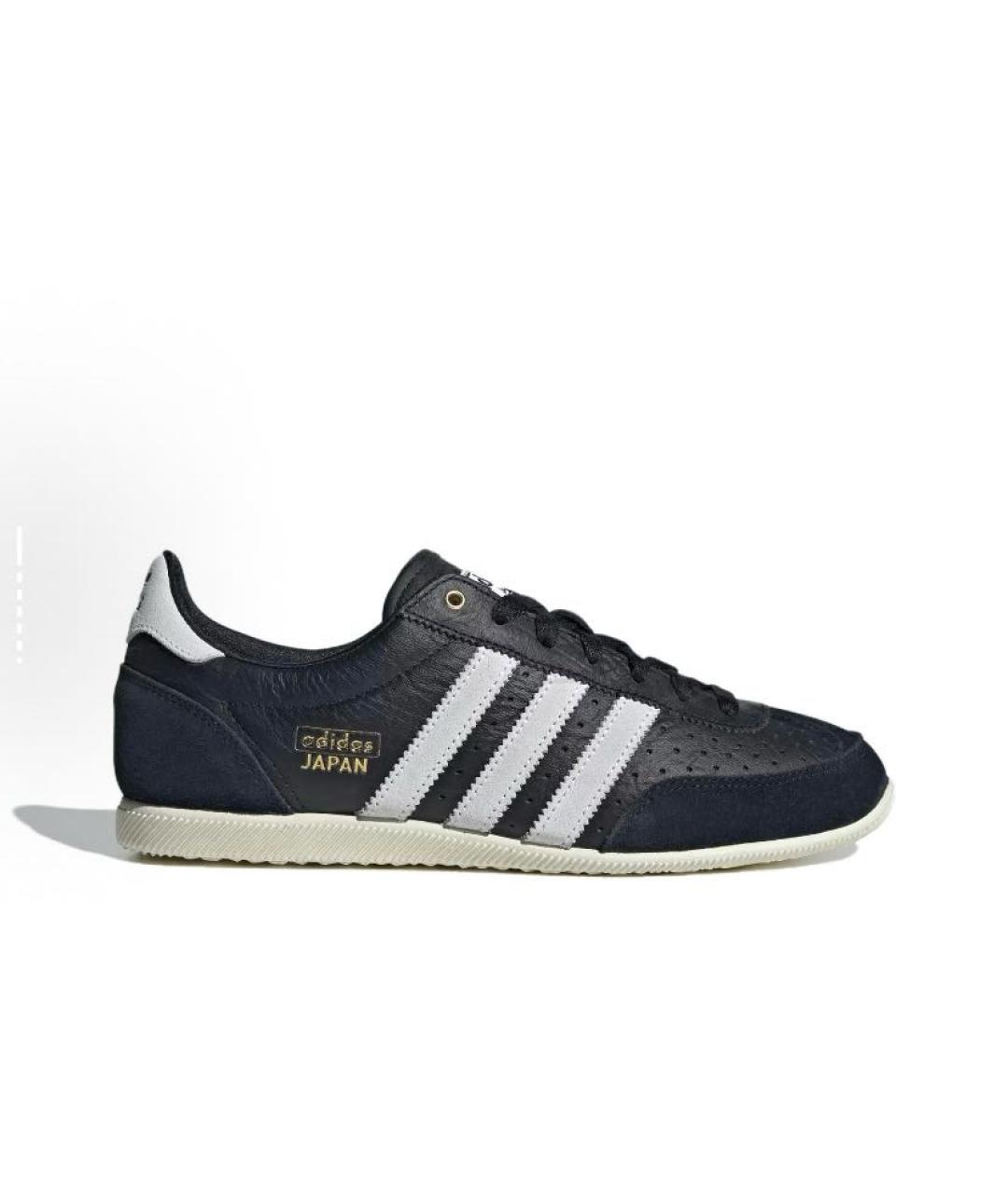 ADIDAS Черные кожаные низкие кроссовки / кеды, фото 2