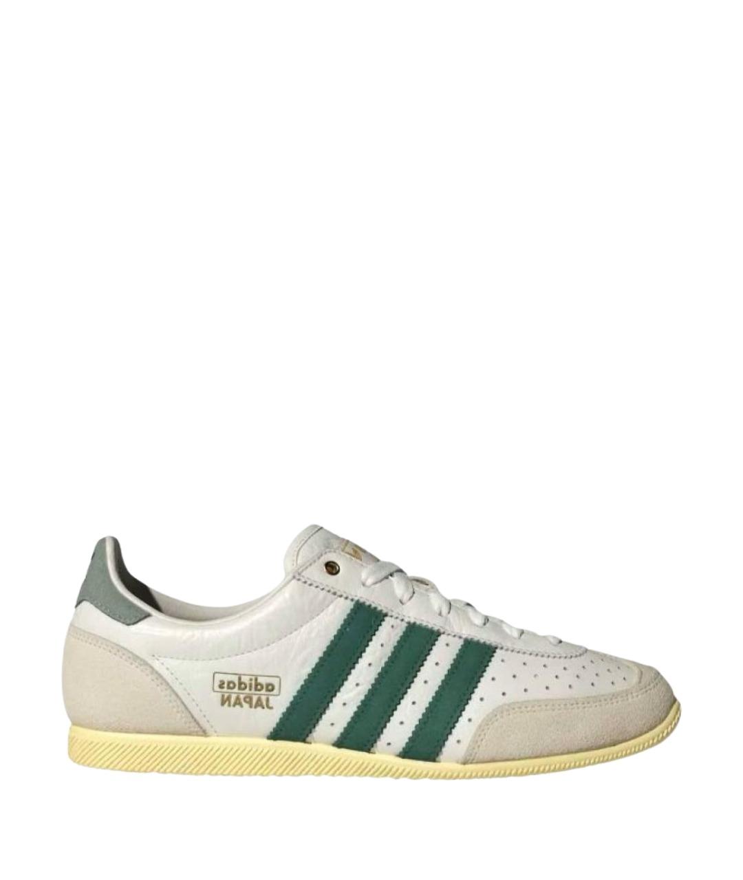 ADIDAS Бежевые кожаные низкие кроссовки / кеды, фото 1