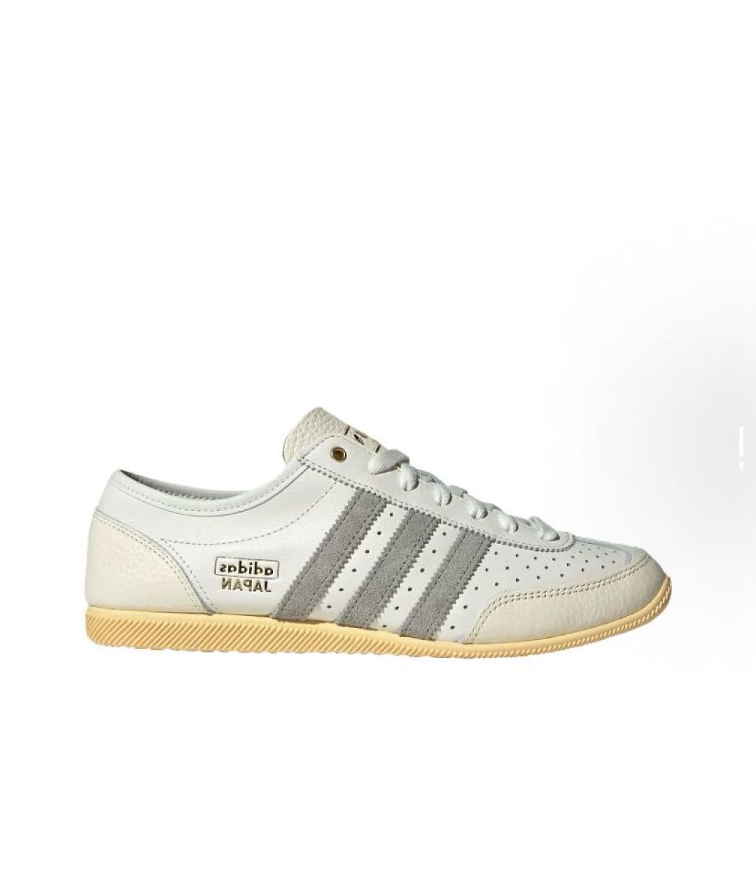 ADIDAS Бежевые кожаные низкие кроссовки / кеды, фото 4