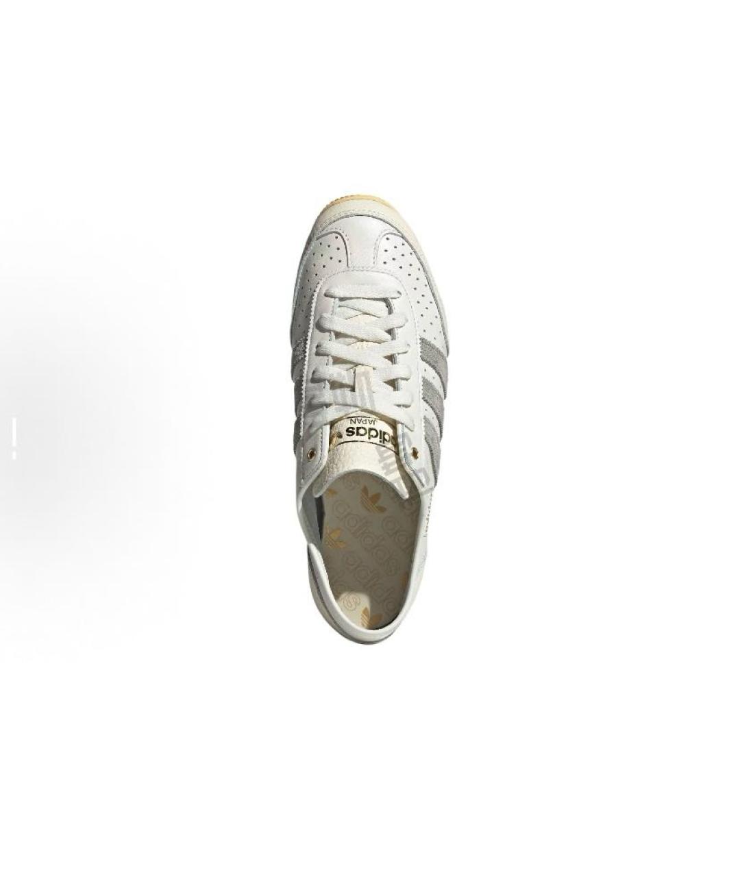 ADIDAS Бежевые кожаные низкие кроссовки / кеды, фото 3
