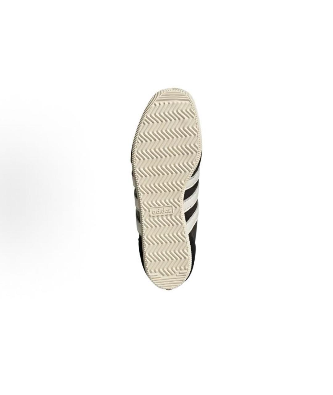 ADIDAS Черные кожаные высокие кроссовки / кеды, фото 4