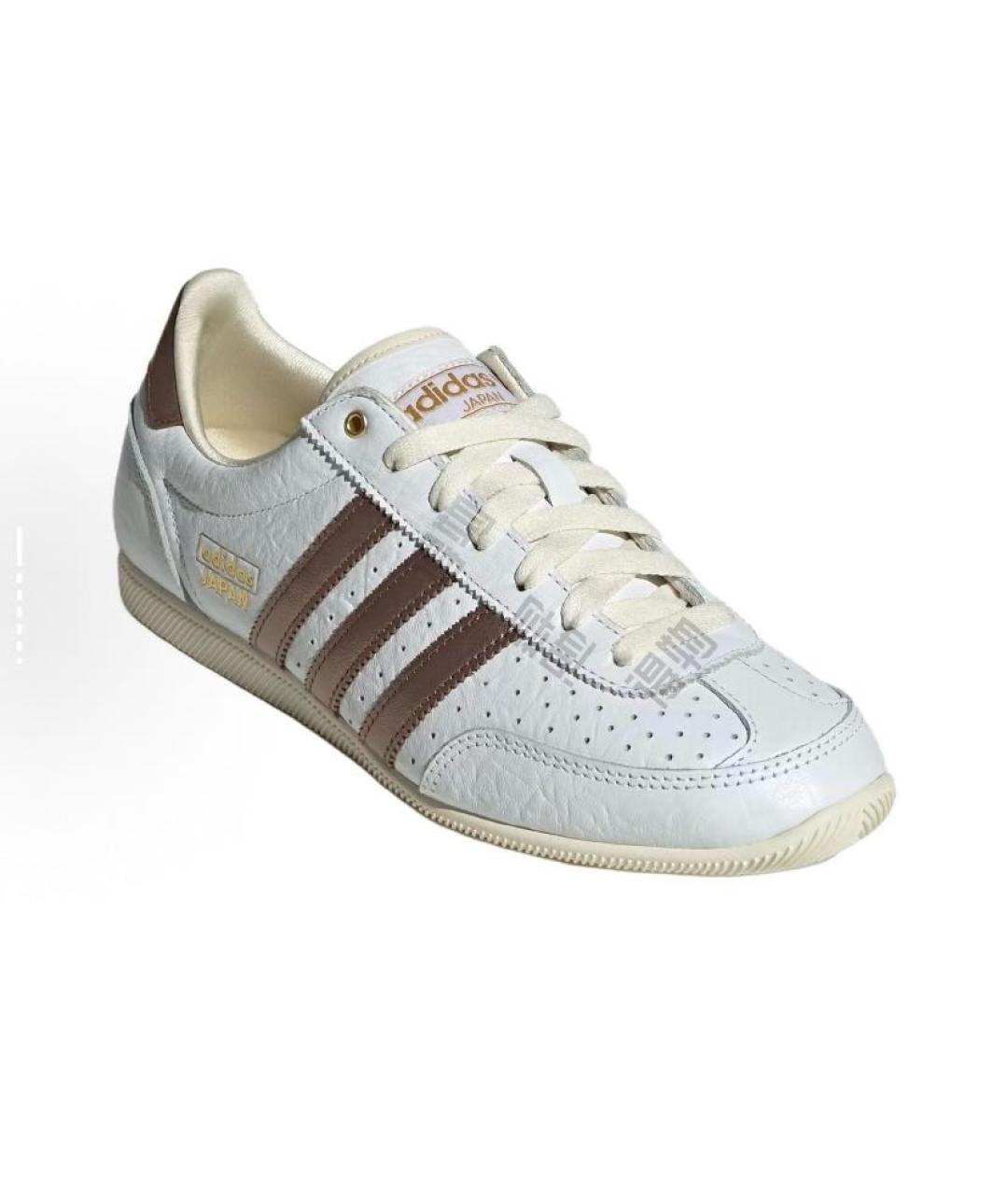 ADIDAS Белые кожаные низкие кроссовки / кеды, фото 3