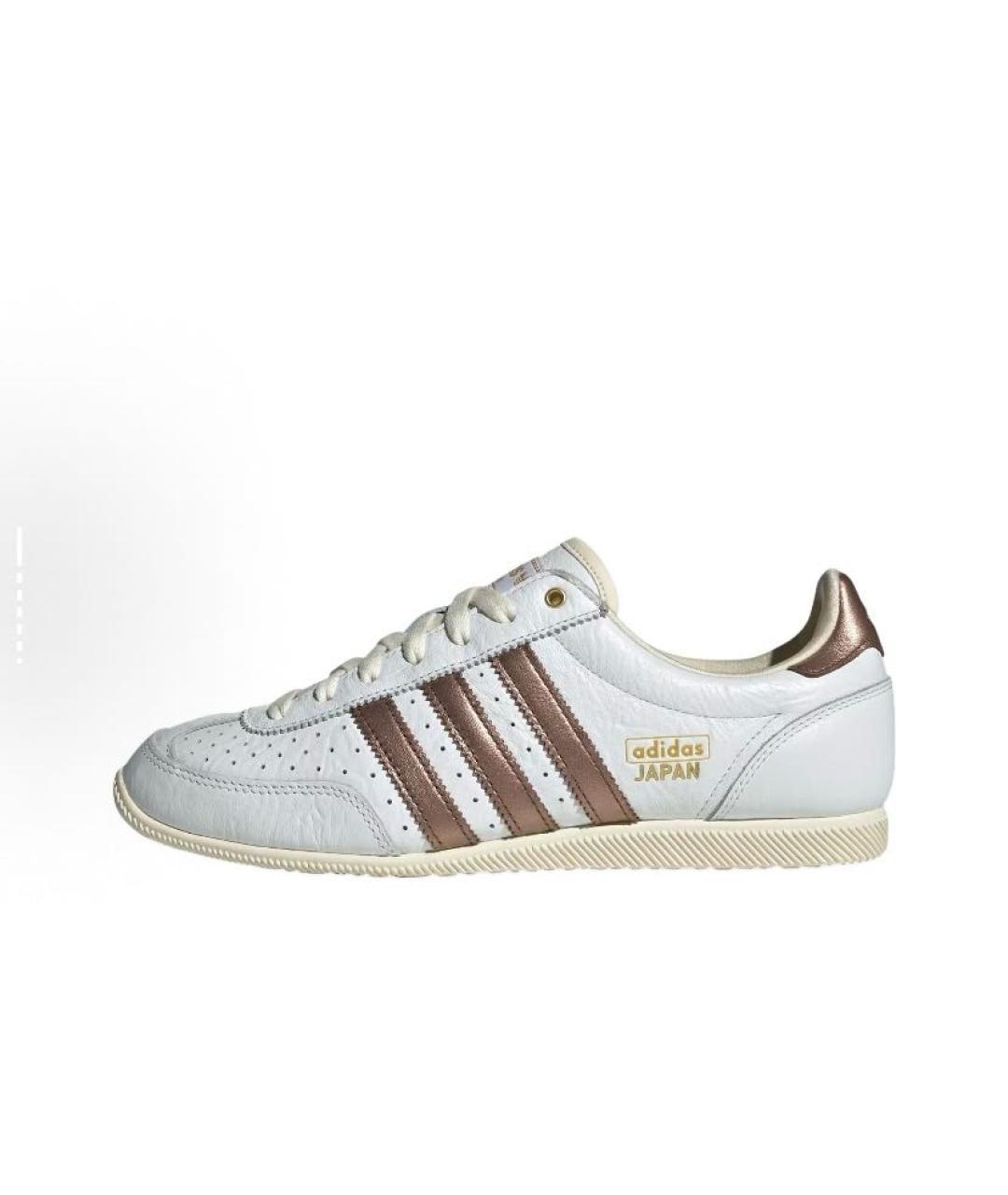 ADIDAS Белые кожаные низкие кроссовки / кеды, фото 2