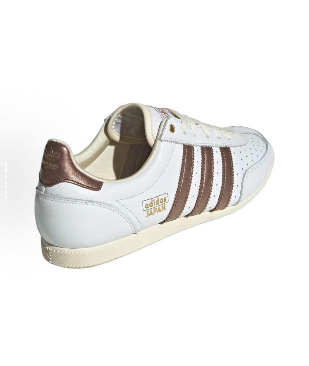 ADIDAS Белые кожаные низкие кроссовки / кеды, фото 5