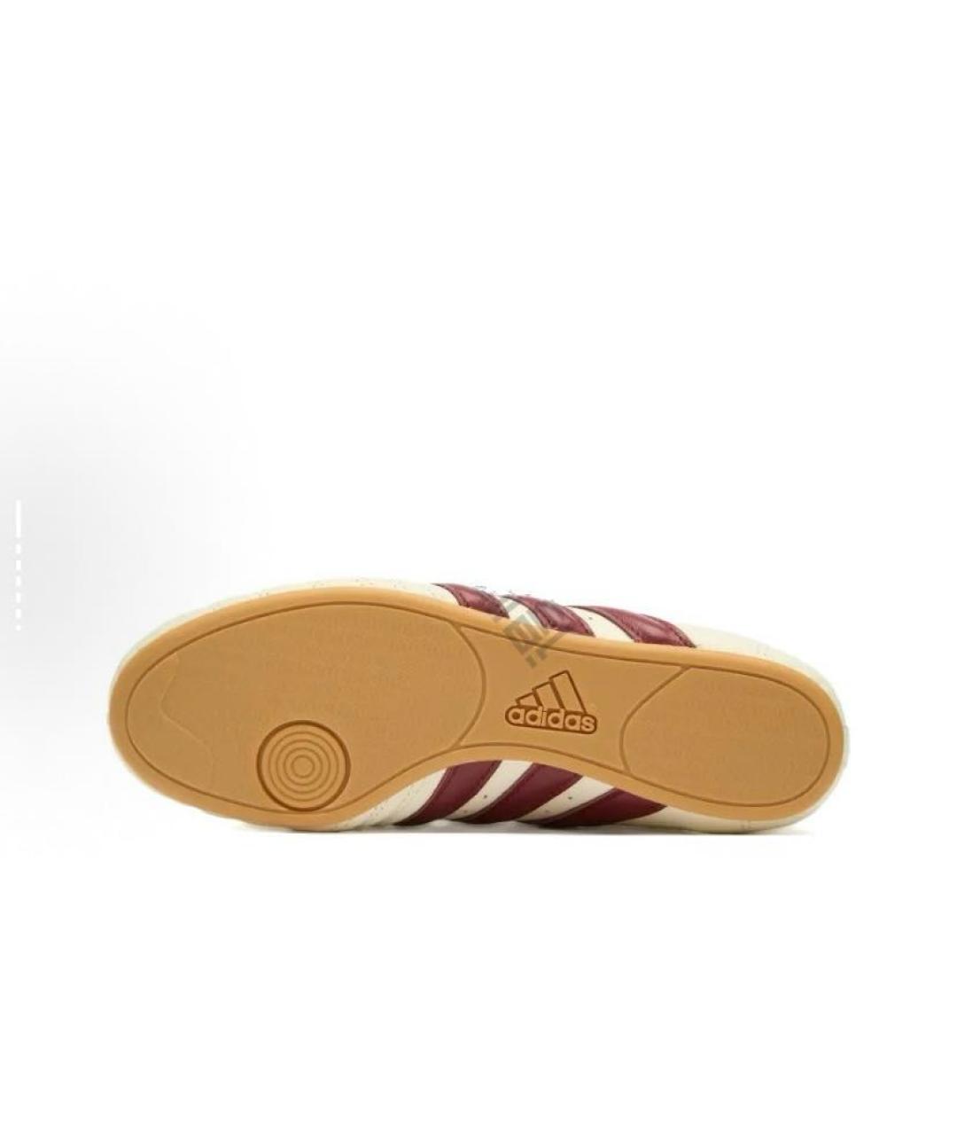 ADIDAS Бежевые кожаные низкие кроссовки / кеды, фото 3