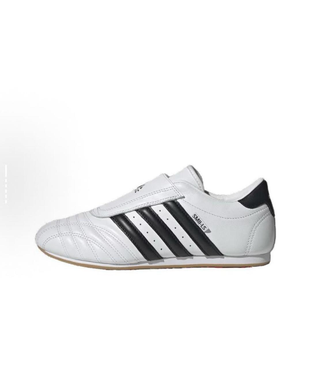 ADIDAS Белые кожаные низкие кроссовки / кеды, фото 3