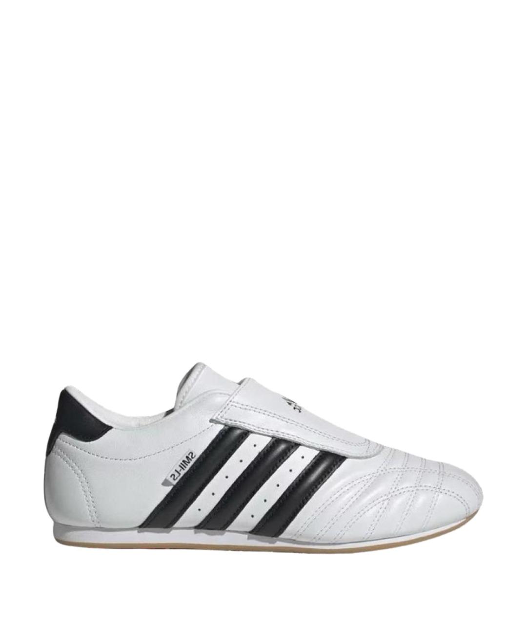 ADIDAS Белые кожаные низкие кроссовки / кеды, фото 1