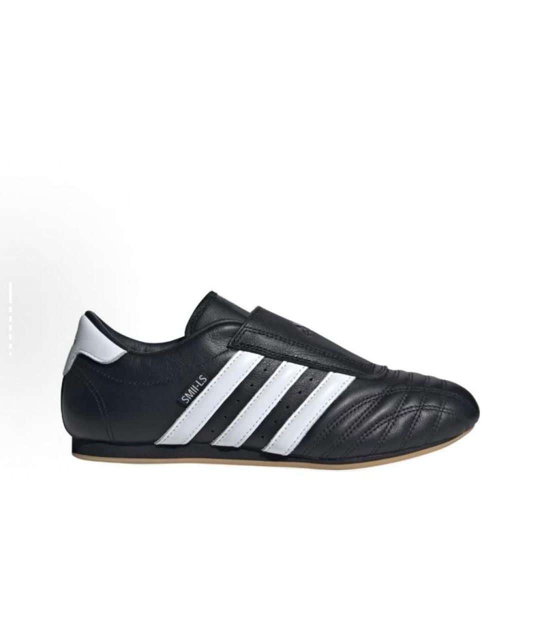 ADIDAS Черные кожаные низкие кроссовки / кеды, фото 6