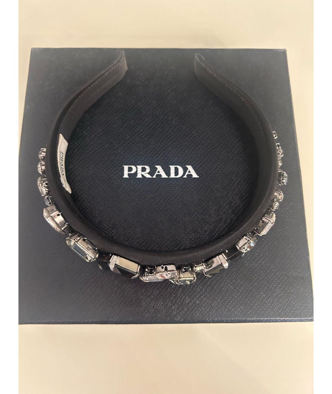 PRADA Черная диадема, фото 2