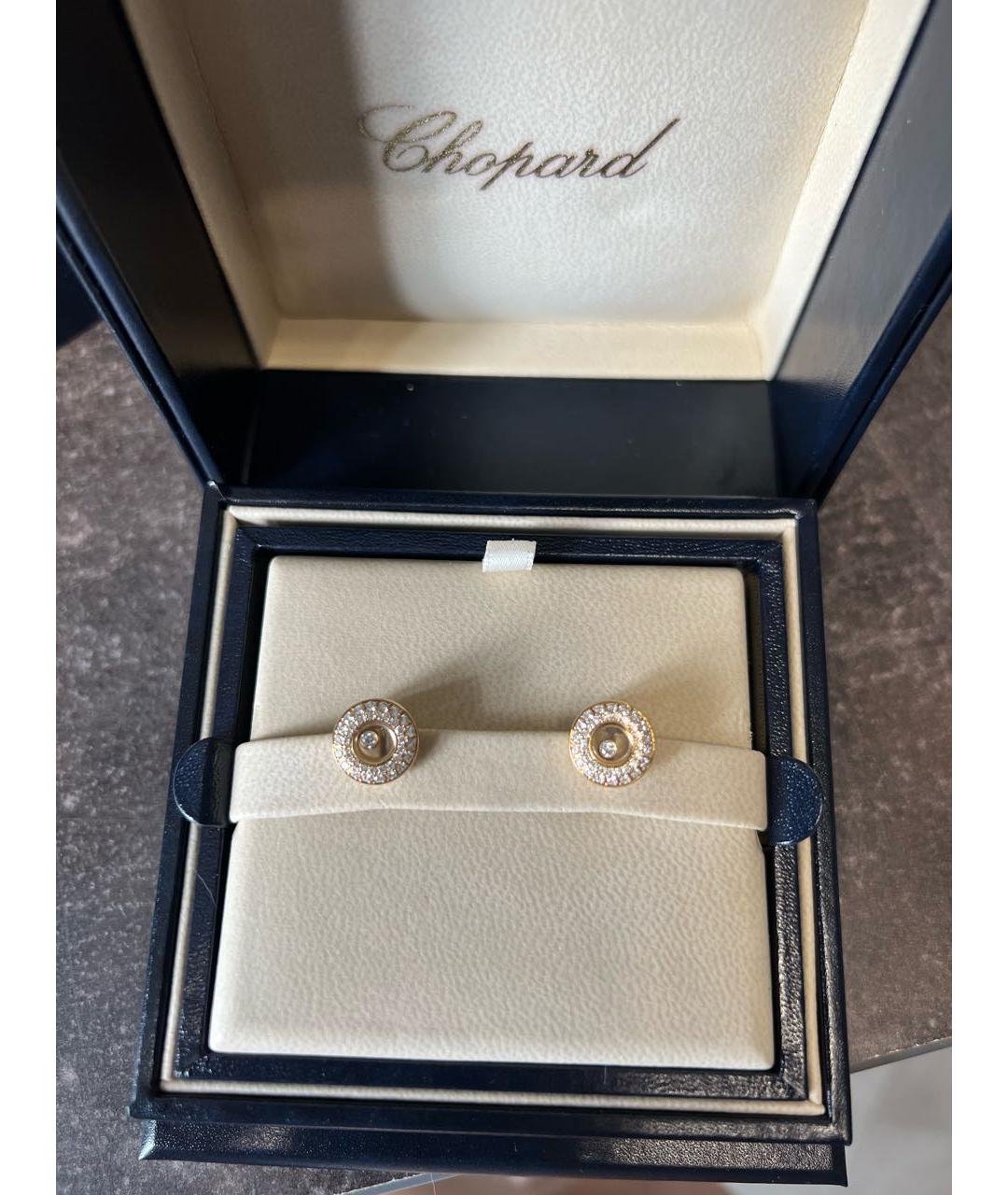 CHOPARD Золотые серьги из желтого золота, фото 3