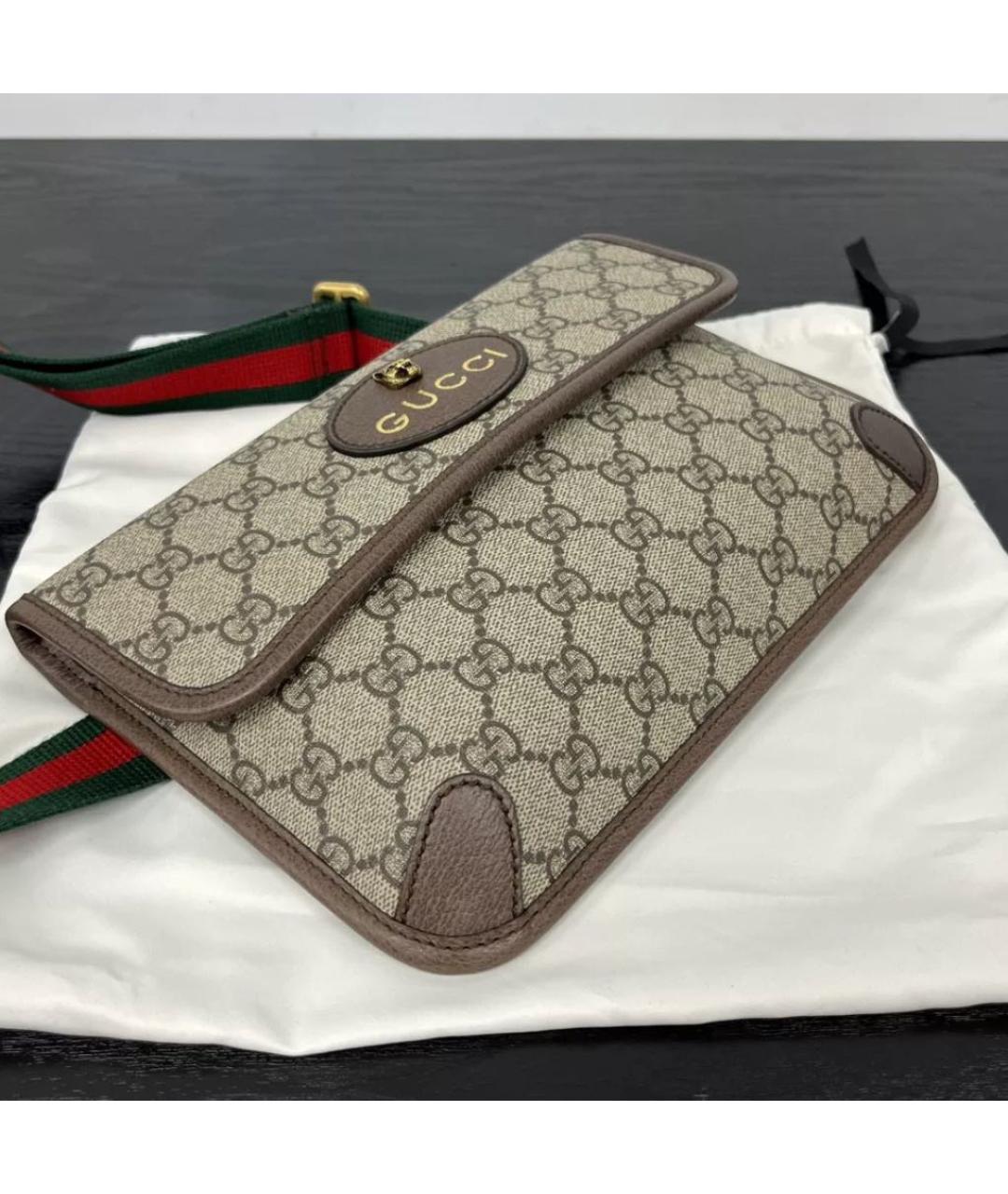 GUCCI Бежевая поясная сумка, фото 3