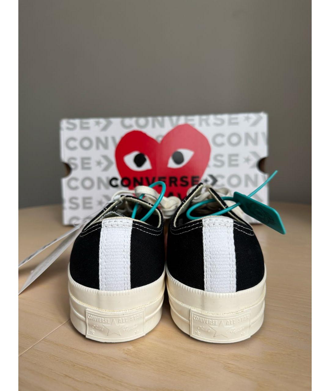 CONVERSE Черные текстильные кеды, фото 4