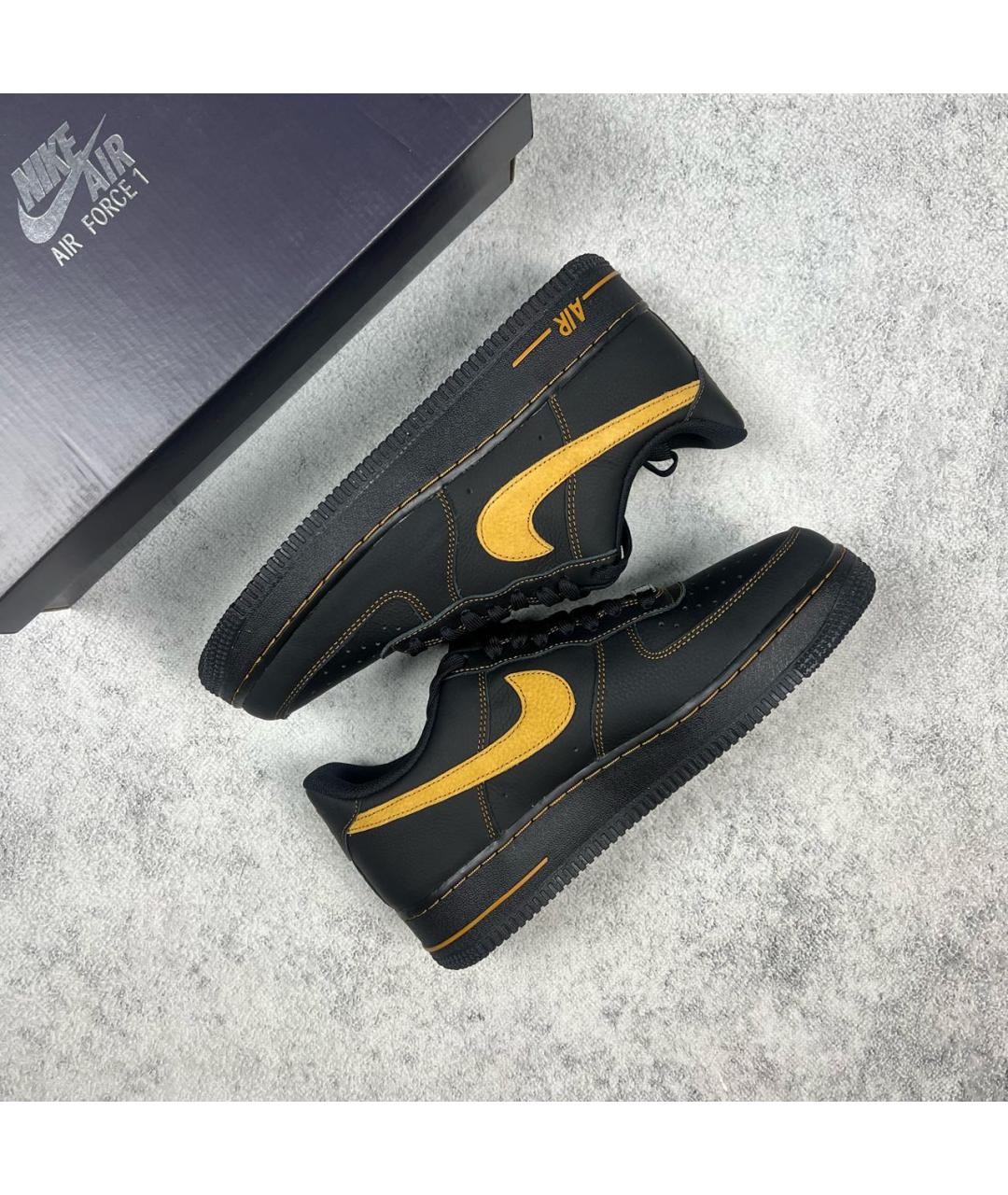 NIKE Черные низкие кроссовки / кеды, фото 2