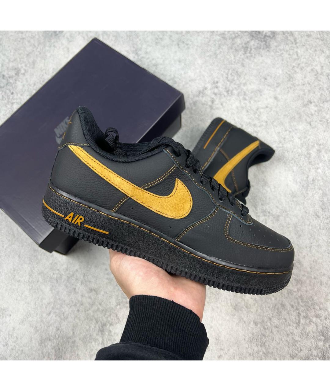 NIKE Черные низкие кроссовки / кеды, фото 7