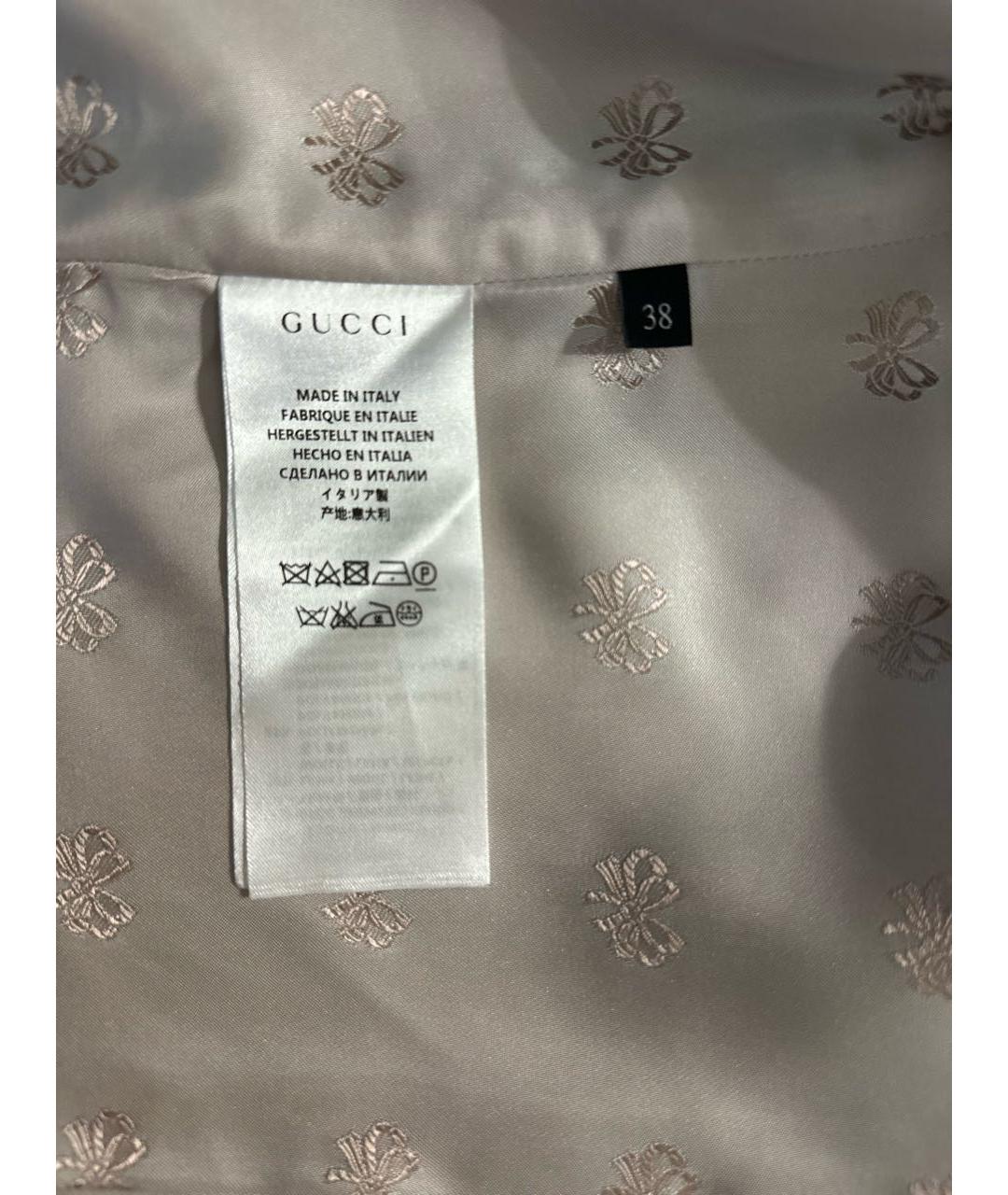 GUCCI Розовый шерстяной жакет/пиджак, фото 5