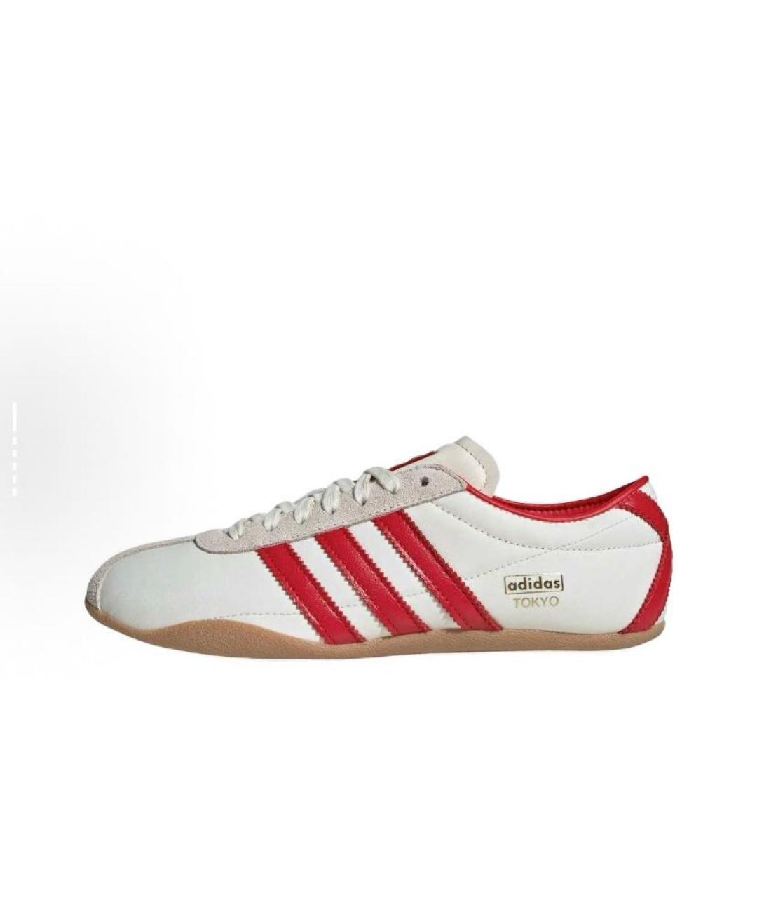 ADIDAS Белые текстильные низкие кроссовки / кеды, фото 5