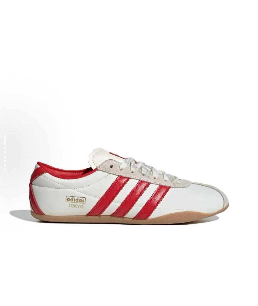 ADIDAS Белые текстильные низкие кроссовки / кеды, фото 7