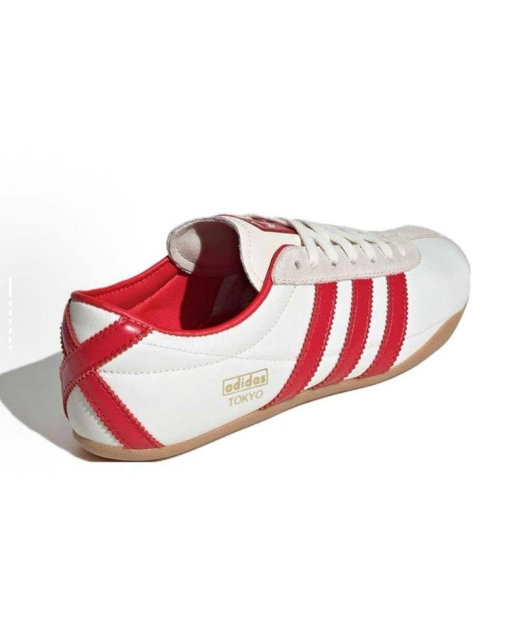 ADIDAS Белые текстильные низкие кроссовки / кеды, фото 4