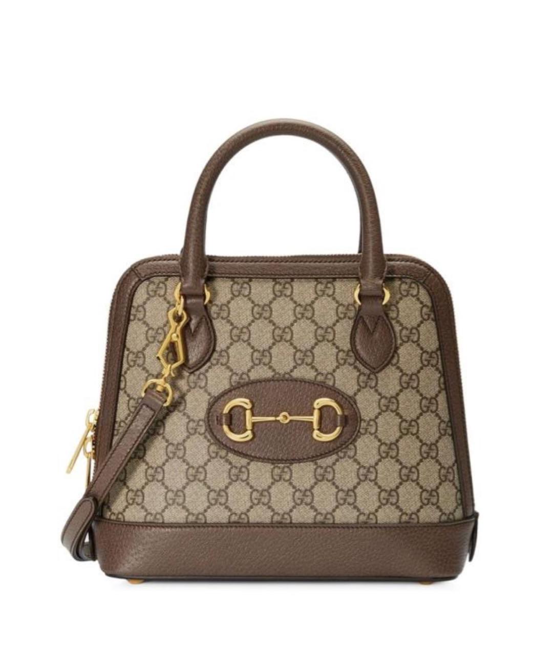 GUCCI Коричневая сумка с короткими ручками, фото 1