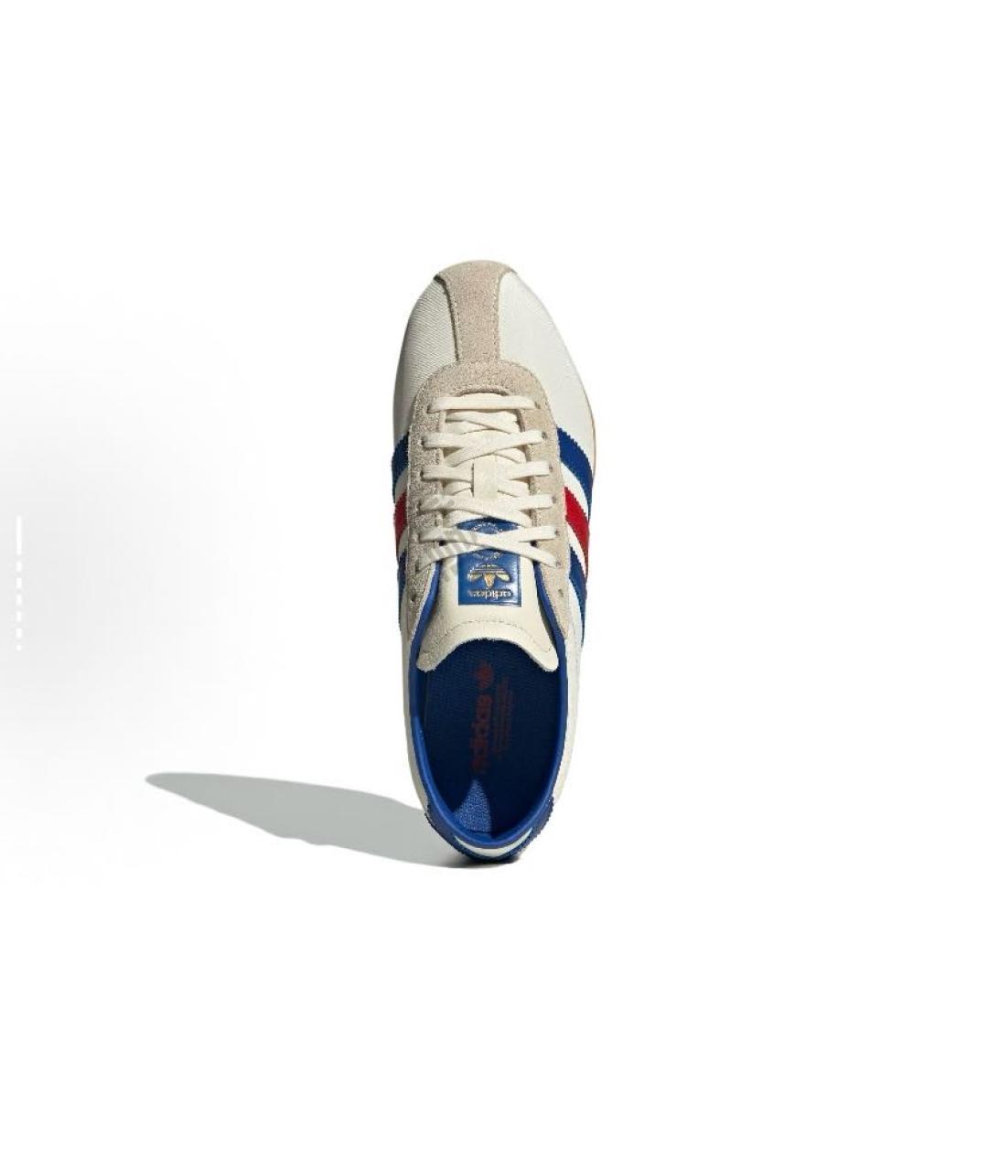 ADIDAS Бежевые кожаные низкие кроссовки / кеды, фото 2