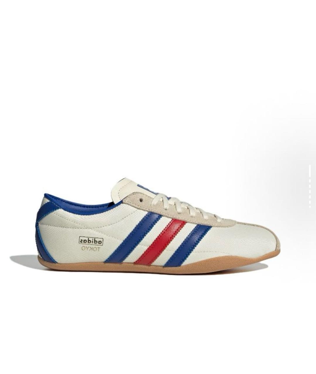 ADIDAS Бежевые кожаные низкие кроссовки / кеды, фото 5