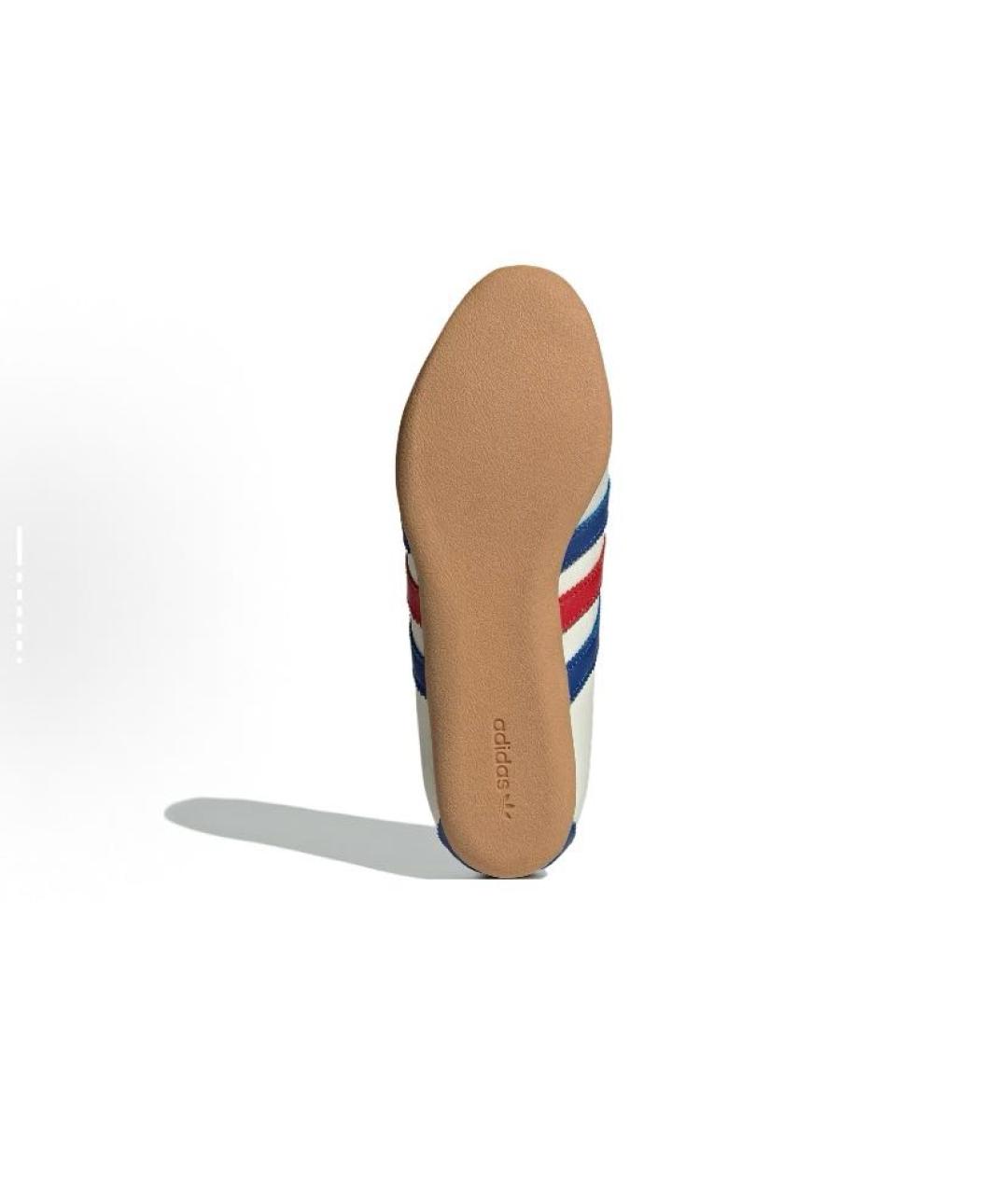 ADIDAS Бежевые кожаные низкие кроссовки / кеды, фото 4