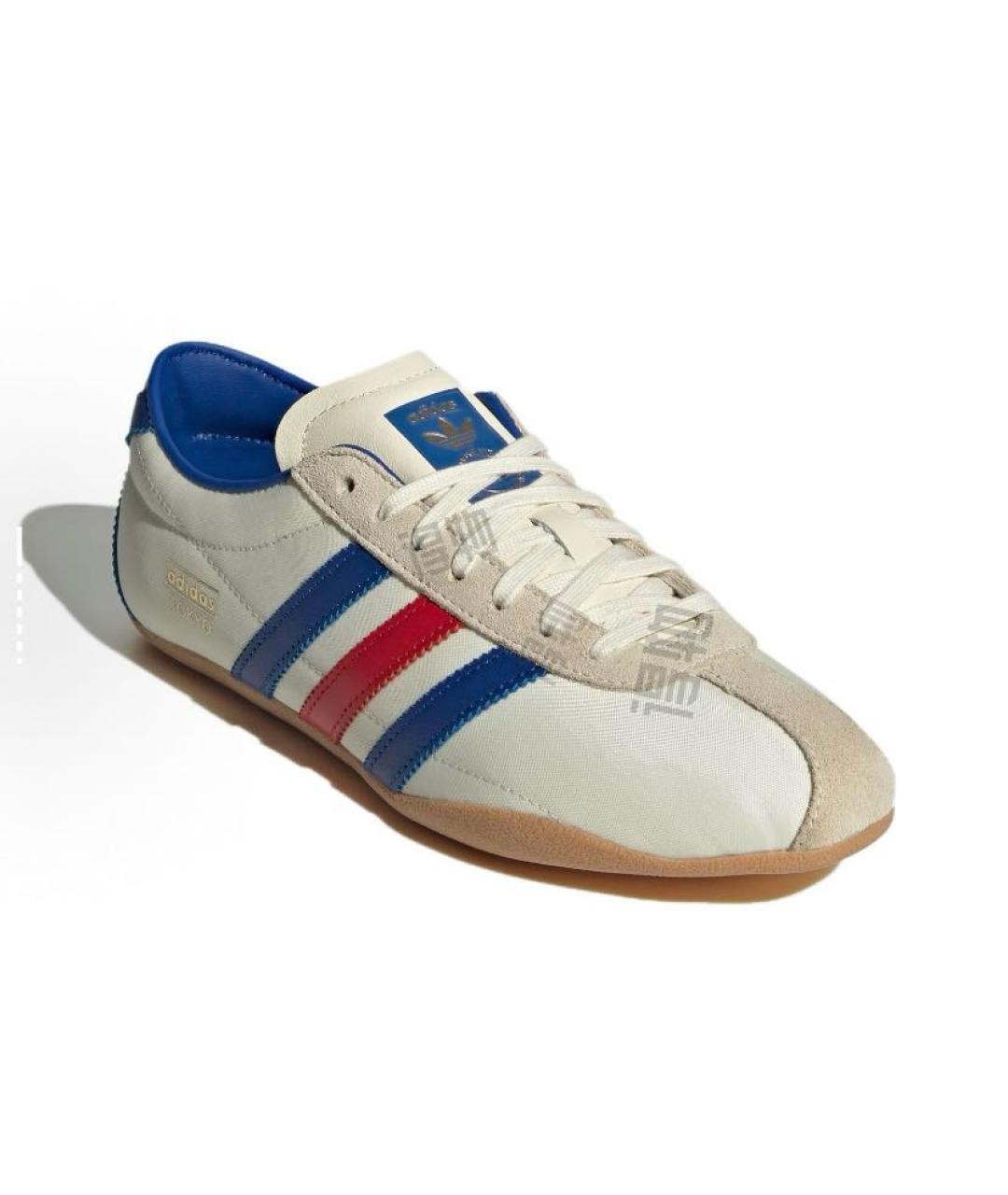 ADIDAS Бежевые кожаные низкие кроссовки / кеды, фото 3