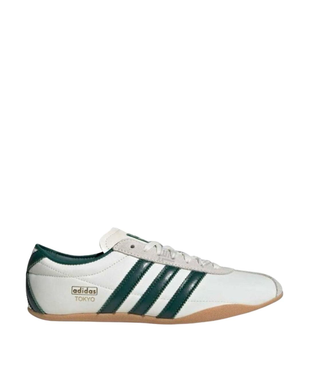 ADIDAS Белые текстильные низкие кроссовки / кеды, фото 1