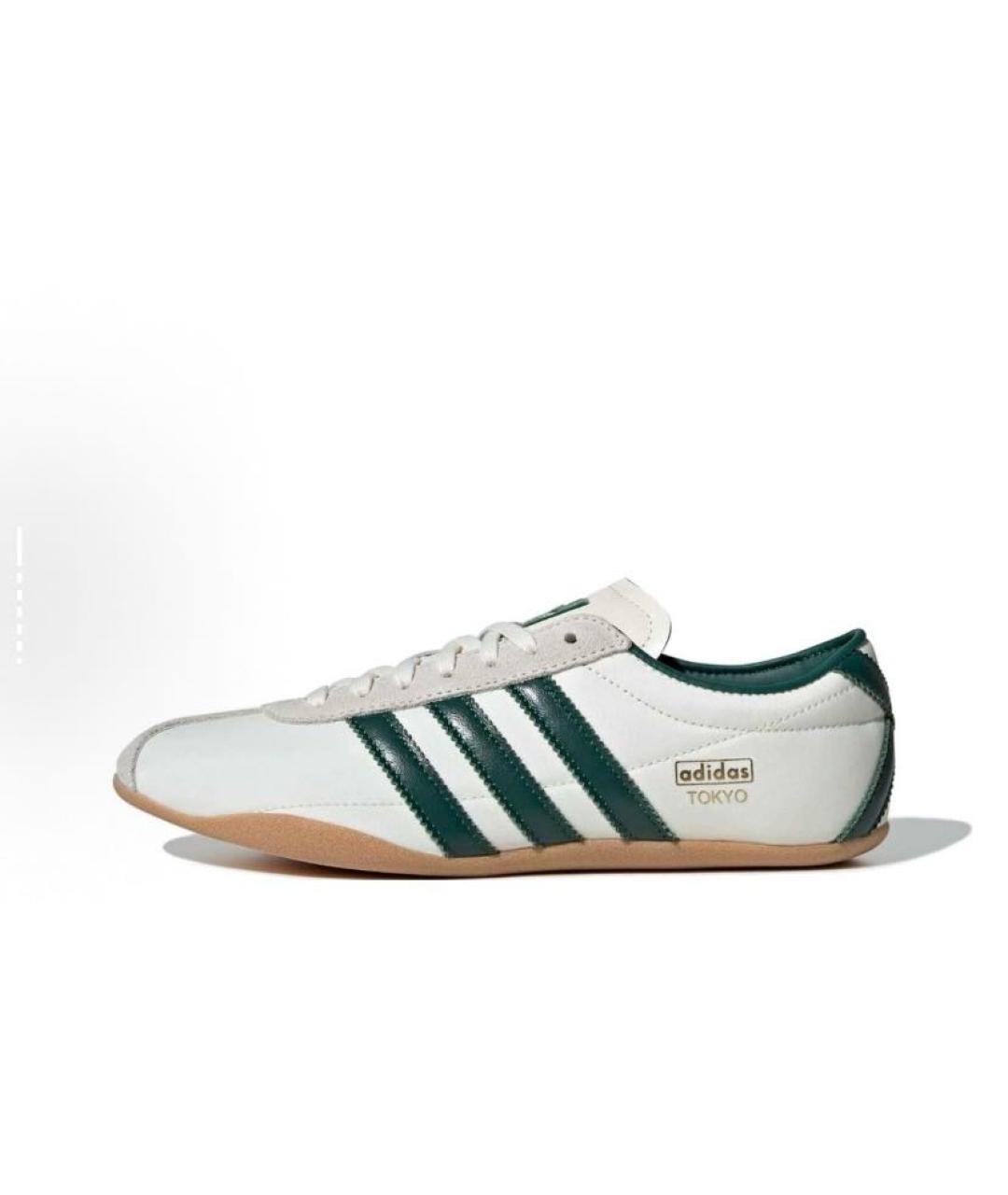 ADIDAS Белые текстильные низкие кроссовки / кеды, фото 5
