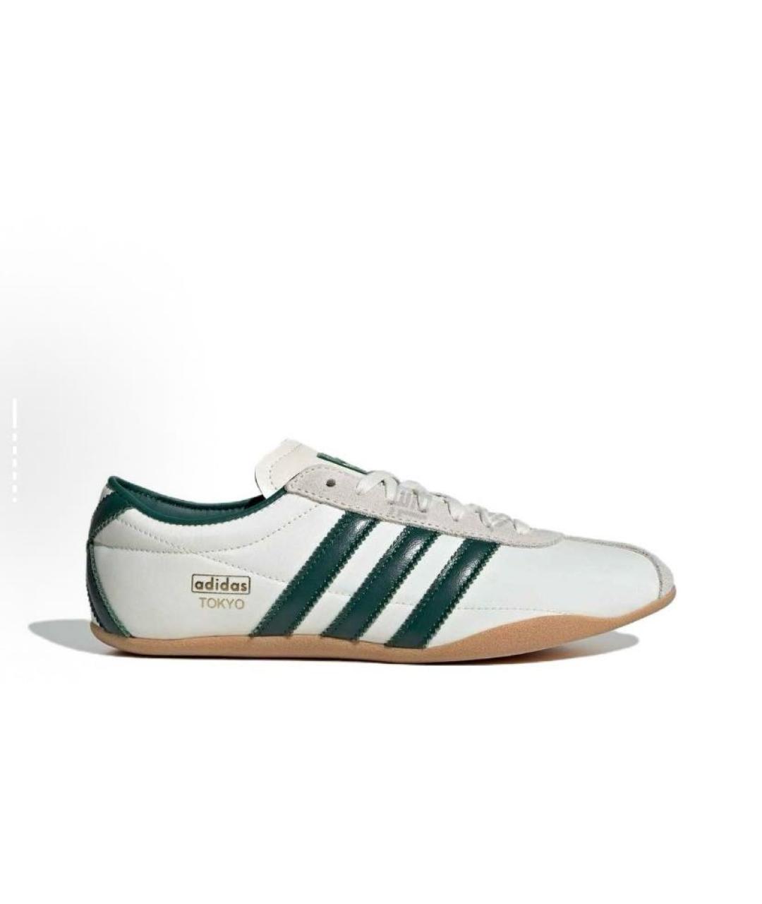 ADIDAS Белые текстильные низкие кроссовки / кеды, фото 4