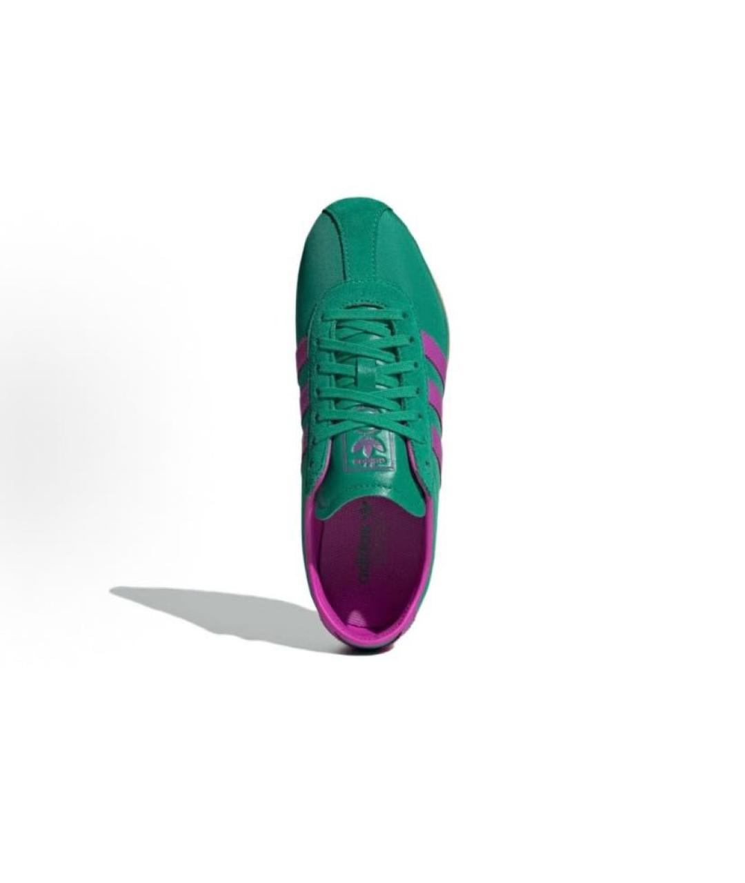ADIDAS Зеленые текстильные низкие кроссовки / кеды, фото 3
